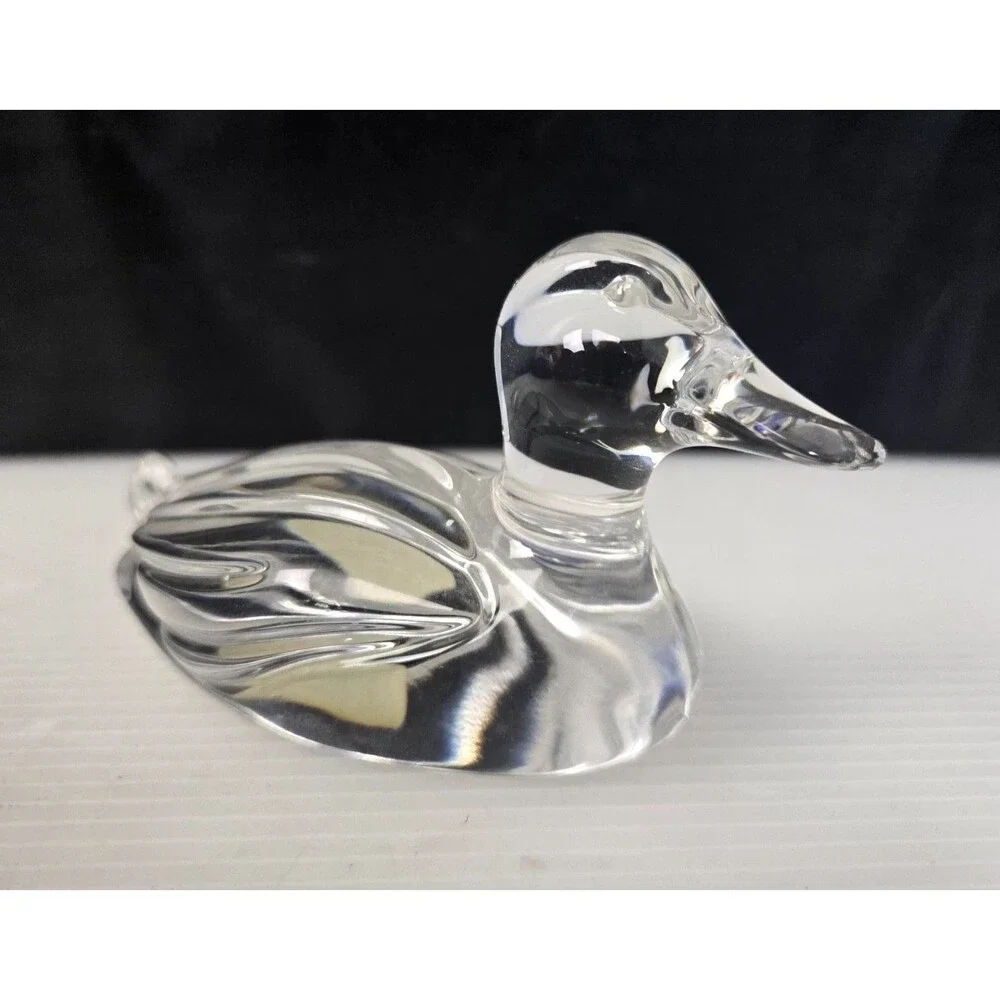 Vintage Princess House Lead Crystal Duck Figurine Paperweight W. Germany 24% - Picture 7 of 12